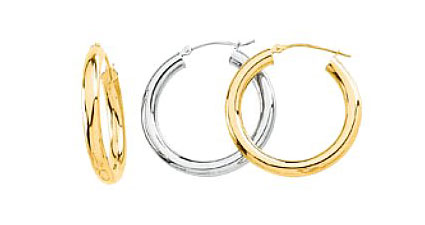 gold hoop earrings